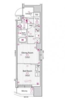 ガーラ・プレシャス三軒茶屋の間取り図
