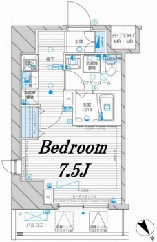 メインステージ田端の間取り図
