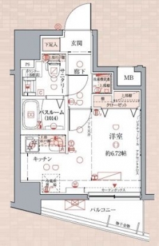 クレヴィスタ武蔵小山の間取り図