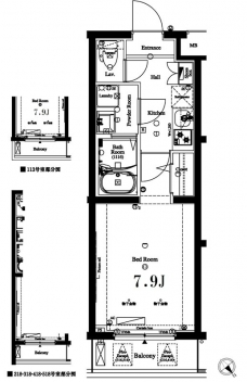 アクサス蒲田南の間取り図