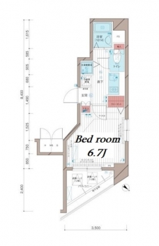 メインステージ五反田駅前の間取り図