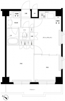 ルーブル下丸子弐番館の間取り図