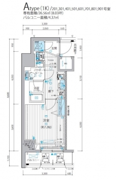 メインステージ三ノ輪IIIの間取り図