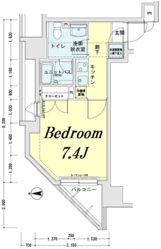 メインステージ錦糸町駅前IIの間取り図