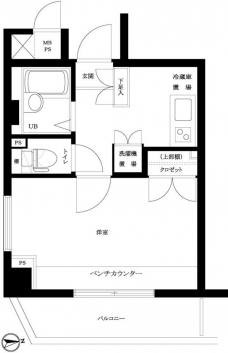 ルーブル代田橋の間取り図
