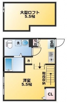 ハーモニーテラス梅田IIIの間取り図