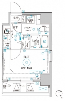 クレイシア品川戸越の間取り図
