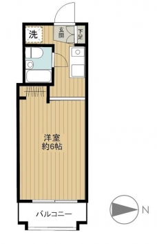 プリュメゾン駒沢の間取り図