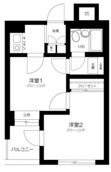 クリオときわ台ファーストの間取り図