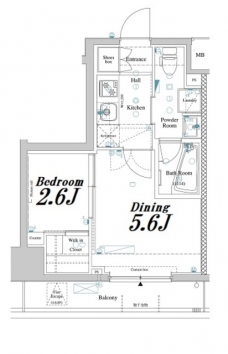 アクサス駒込アジールコートの間取り図