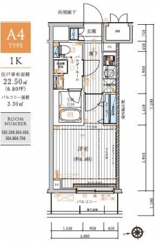 メインステージ元住吉の間取り図