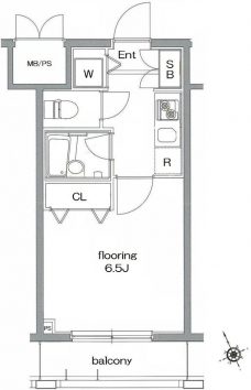 セジョリ浅草ベルグレードの間取り図