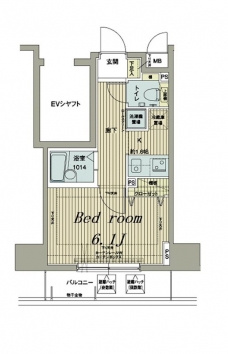 メインステージ西新宿の間取り図