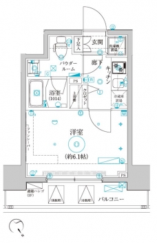 クレイシア品川戸越の間取り図