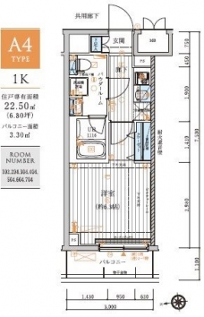 メインステージ元住吉の間取り図