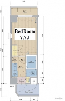 アイフェリーク中野の間取り図