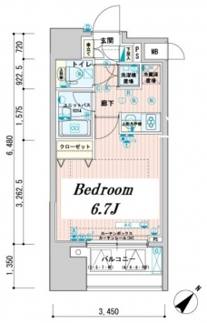 メインステージ文京春日の間取り図