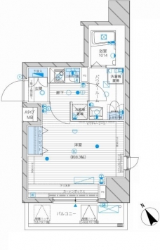 メインステージ田端の間取り図