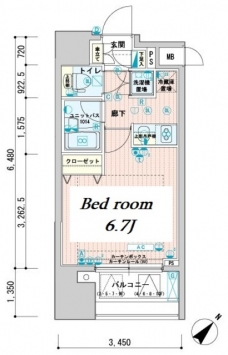メインステージ文京春日の間取り図