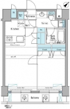 アクサス巣鴨Ｓｔａ．の間取り図