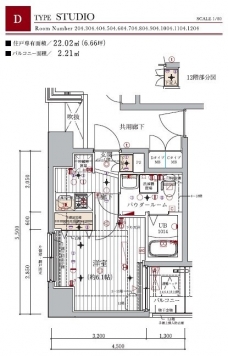 メインステージ北千住IIの間取り図