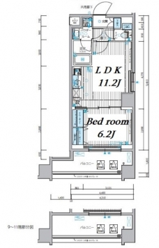 メインステージ錦糸町IXの間取り図