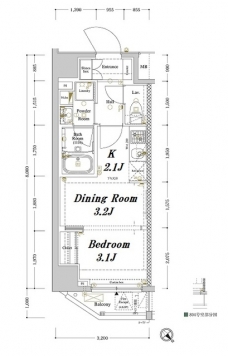 アークマーク王子本町の間取り図