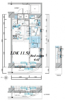 メインステージ錦糸町VIエグザの間取り図