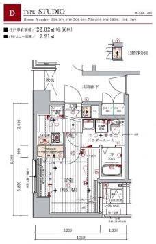 メインステージ北千住IIの間取り図