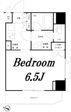 ルーブル市ヶ谷の間取り図