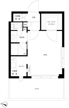 ルーブル学芸大学五番館の間取り図
