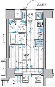 メインステージ戸越銀座の間取り図