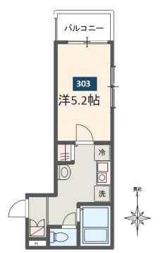 MELDIA東向島Iの間取り図