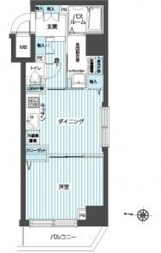 トーシンフェニックス方南町弐番館の間取り図
