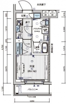 メインステージ不動前IIの間取り図