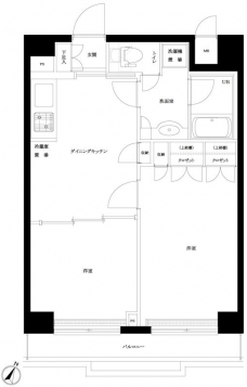 ルーブル下丸子の間取り図