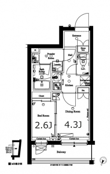 アークマーク三軒茶屋の間取り図