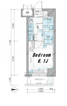 メインステージ錦糸町の間取り図