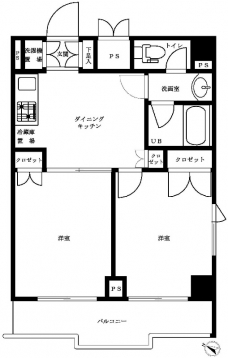 ルーブル大森山王弐番館の間取り図