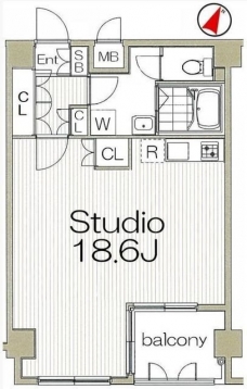 グランヴァン東中野IIの間取り図