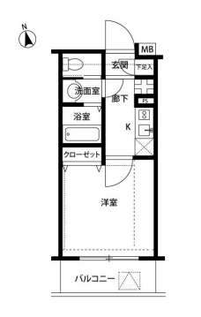 プレール中延の間取り図
