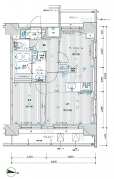 メインステージ王子IIの間取り図