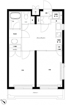 ルーブル中野白鷺の間取り図