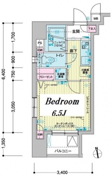 メインステージ東神田IIの間取り図