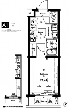 アクサス蒲田南の間取り図