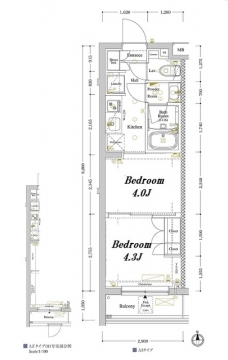 アークマーク中野坂上の間取り図