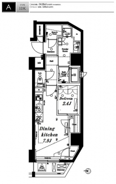 アクサス渋谷初台の間取り図