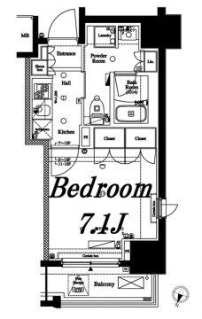 アクサス初台の間取り図