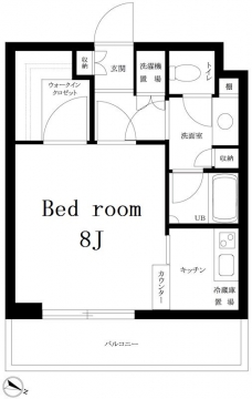ルーブル学芸大学五番館の間取り図