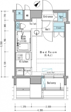 アクサス巣鴨Sta.の間取り図